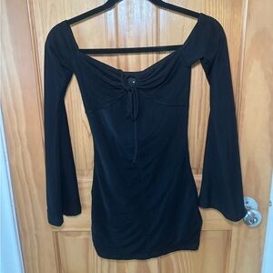 White Fox Boutique Black Long Sleeve Dress